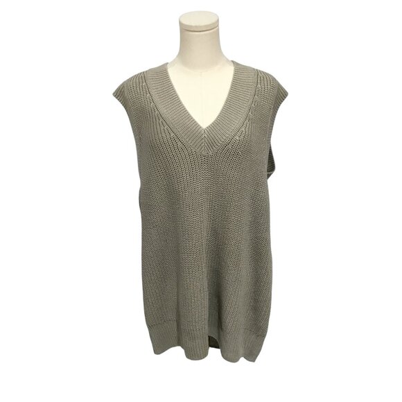 Zara Women's V-neck Sweater Vest - Picture 1 of 4